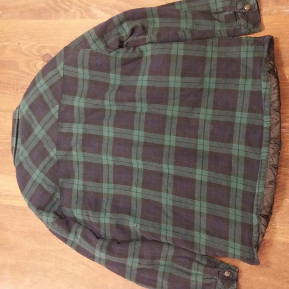 Green and Black Plaid Button-Up Shirt - Picture 2 of 3